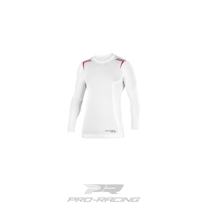 Sparco K-Carbon shirt lange mouwen WIT/ROOD