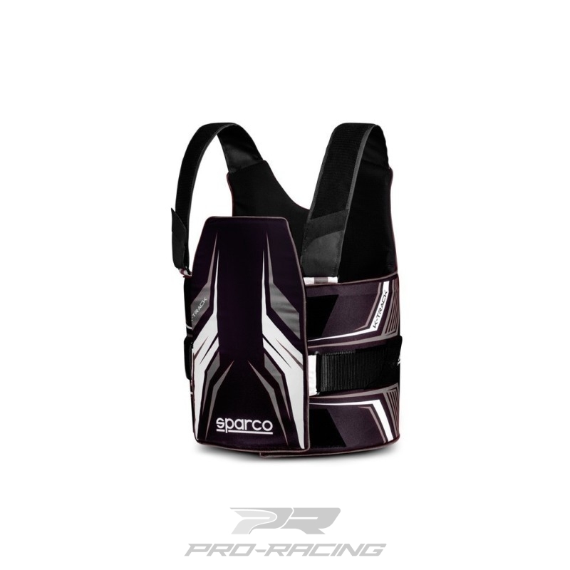 Sparco K-Track FIA 8870-2018 ribbeschermer ZWART/WIT