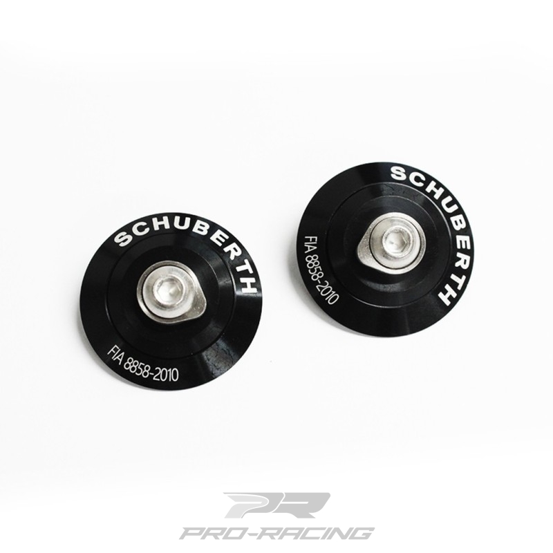 Schuberth HANS Clips FIA 8858-2010 ZWART