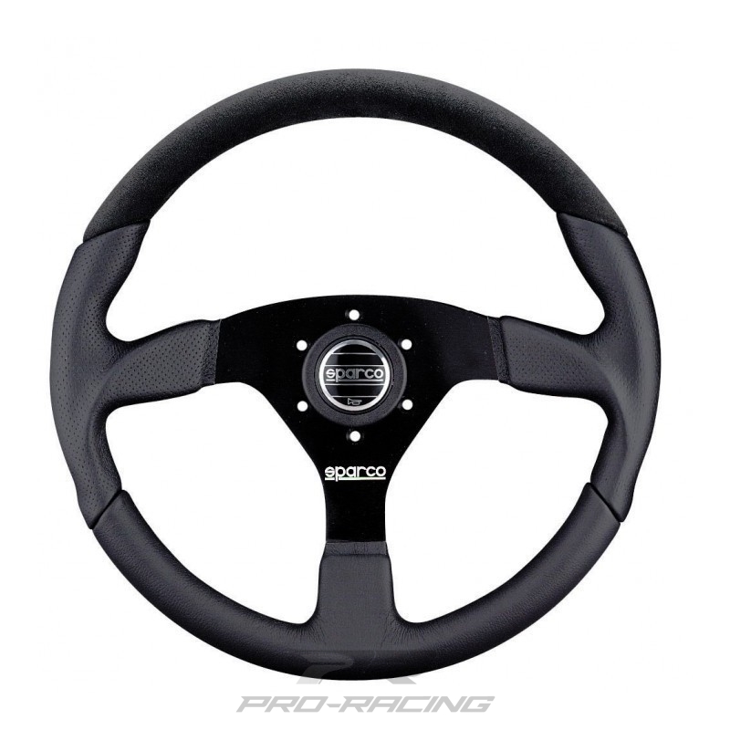 Sparco L505 leer/suède ZWART/ZWART